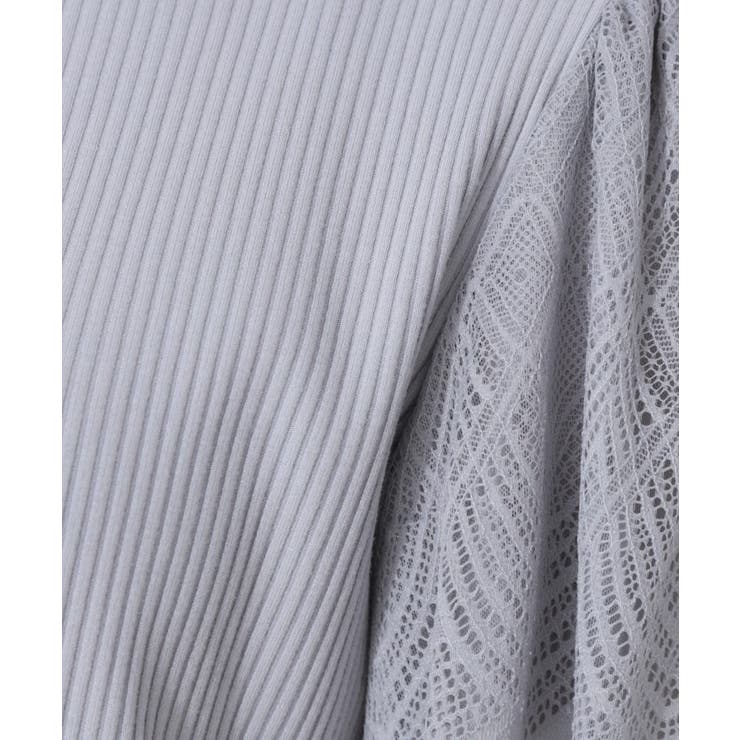 【二の腕カバー・通勤】レース袖テレコトップス | Couture brooch | 詳細画像67 