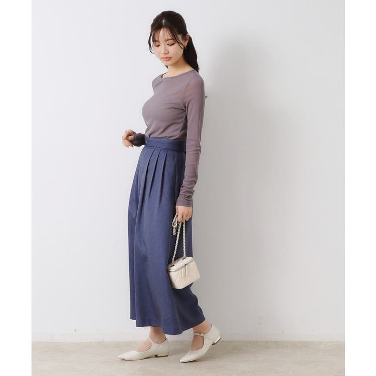 【きれいめ・大人カジュアル・通勤】デニムライクスカンツ | Couture brooch | 詳細画像16 