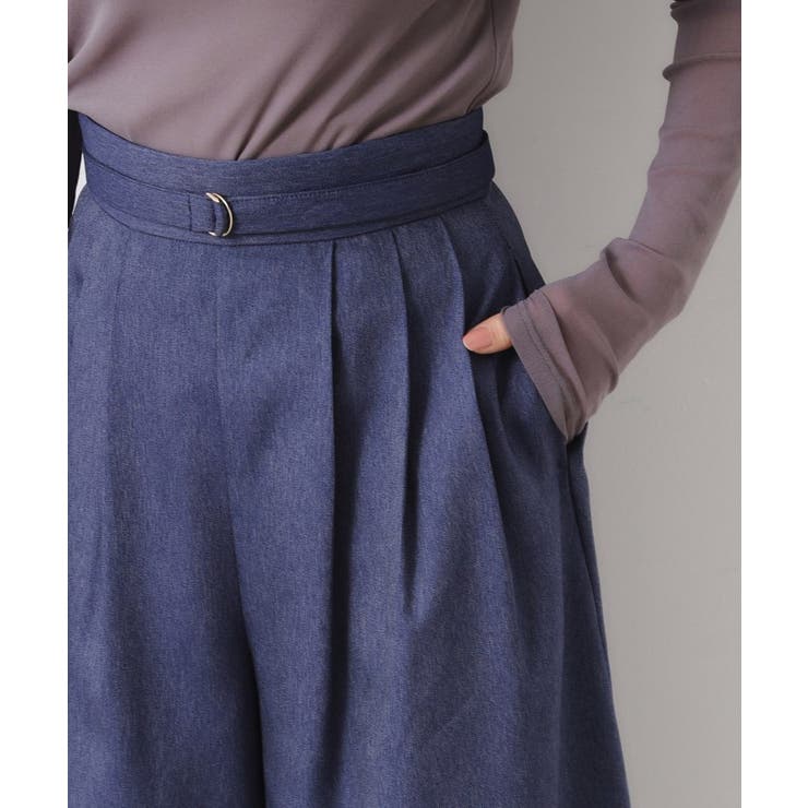 【きれいめ・大人カジュアル・通勤】デニムライクスカンツ | Couture brooch | 詳細画像36 