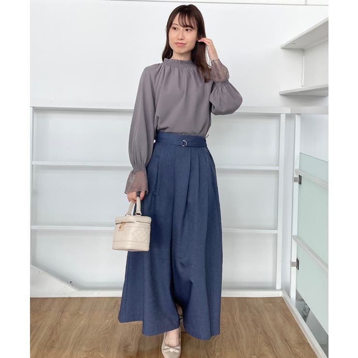 【きれいめ・大人カジュアル・通勤】デニムライクスカンツ | Couture brooch | 詳細画像21 