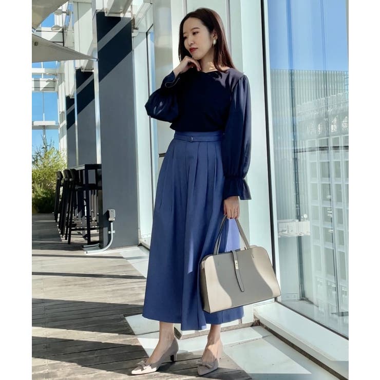 【きれいめ・大人カジュアル・通勤】デニムライクスカンツ | Couture brooch | 詳細画像11 