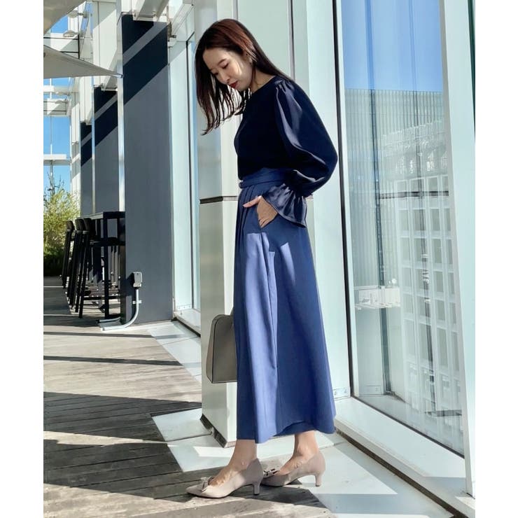 【きれいめ・大人カジュアル・通勤】デニムライクスカンツ | Couture brooch | 詳細画像12 