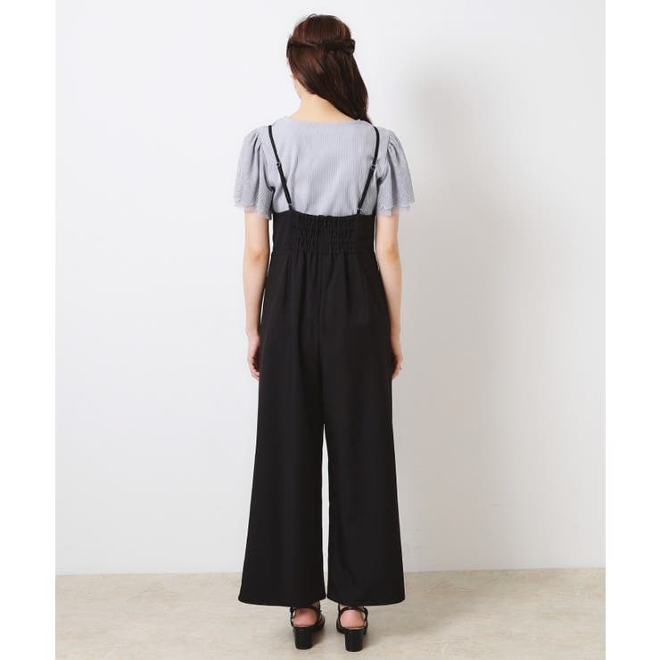 【大人可愛い・肩紐調節可能】リボンキャミサロペット | Couture brooch | 詳細画像28 