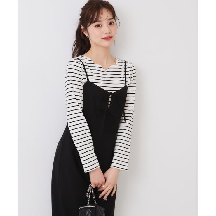 【大人可愛い・肩紐調節可能】リボンキャミサロペット | Couture brooch | 詳細画像15 