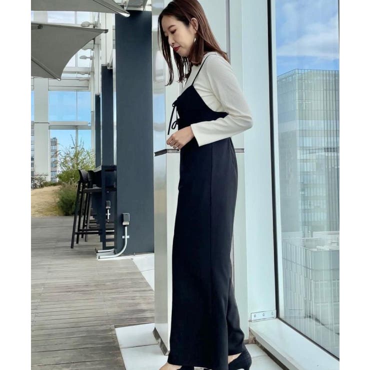 【大人可愛い・肩紐調節可能】リボンキャミサロペット | Couture brooch | 詳細画像21 