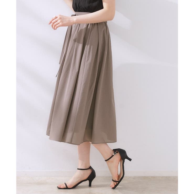 【きれいめ・通勤】細リボン付きパレットボイルスカート | Couture brooch | 詳細画像5 