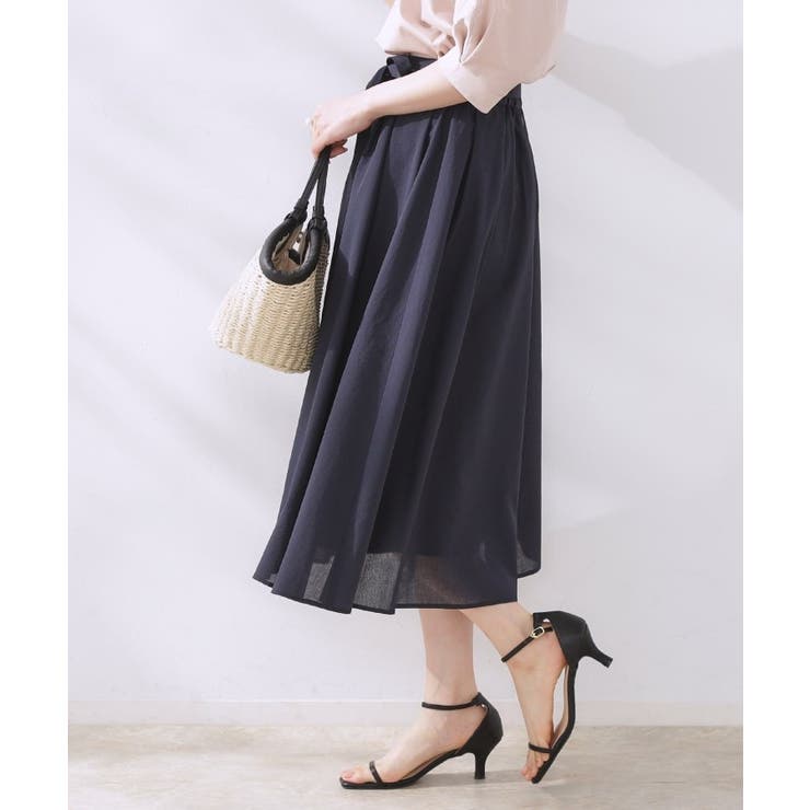 【きれいめ・通勤】細リボン付きパレットボイルスカート | Couture brooch | 詳細画像24 