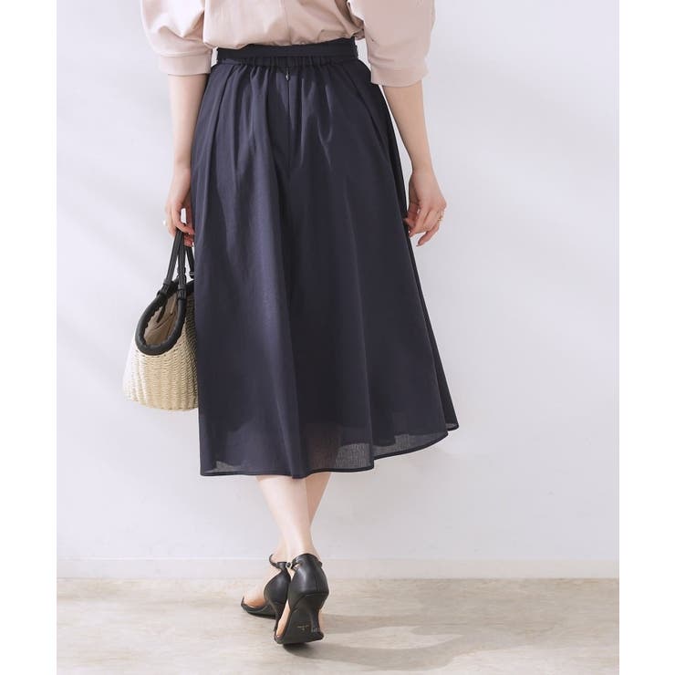 【きれいめ・通勤】細リボン付きパレットボイルスカート | Couture brooch | 詳細画像25 