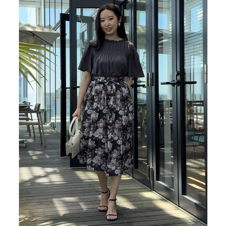 【きれいめ・通勤】細リボン付きパレットボイルスカート | Couture brooch | 詳細画像39 