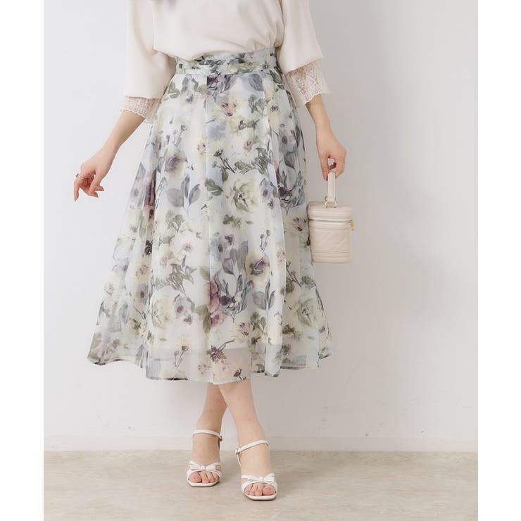 【一枚で着映える・華やか・上品】Summerオーガンフルールスカート | Couture brooch | 詳細画像4 