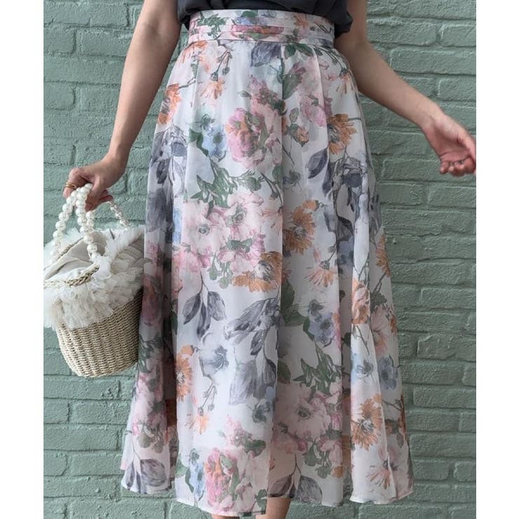 【一枚で着映える・華やか・上品】Summerオーガンフルールスカート | Couture brooch | 詳細画像35 