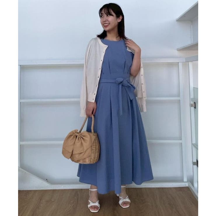 【細見え・キレイめ】サッカータックワンピース | Couture brooch | 詳細画像30 