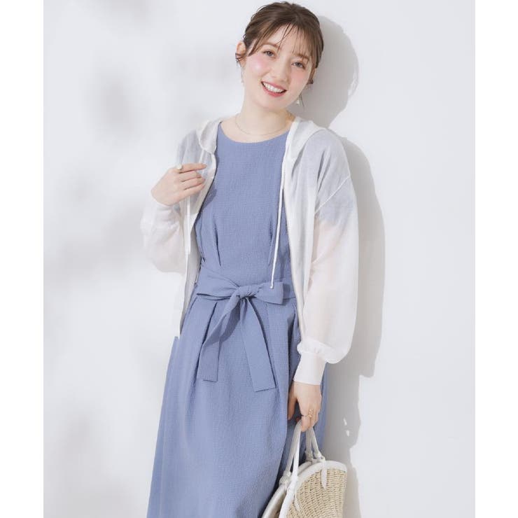 【細見え・キレイめ】サッカータックワンピース | Couture brooch | 詳細画像28 