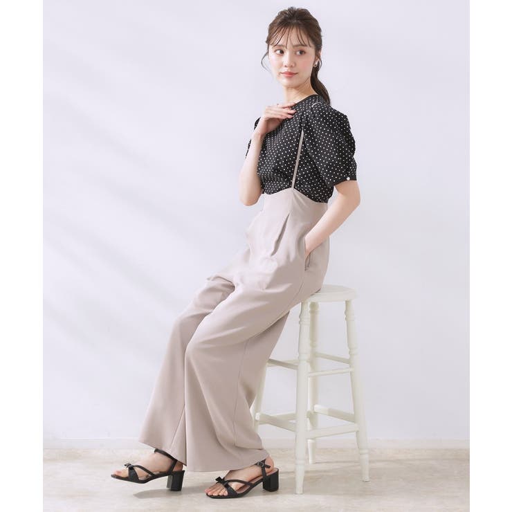 【マシンウォッシャブル・きれいめ】キャミロンパース | Couture brooch | 詳細画像31 