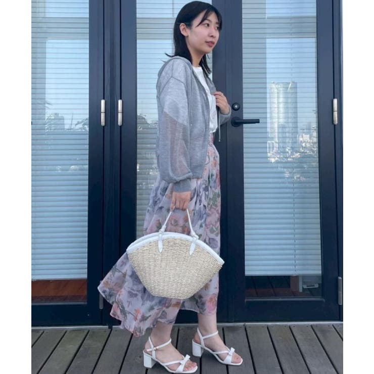 【上品な透け感・大人カジュアル】シアージップアップフーディー | Couture brooch | 詳細画像21 