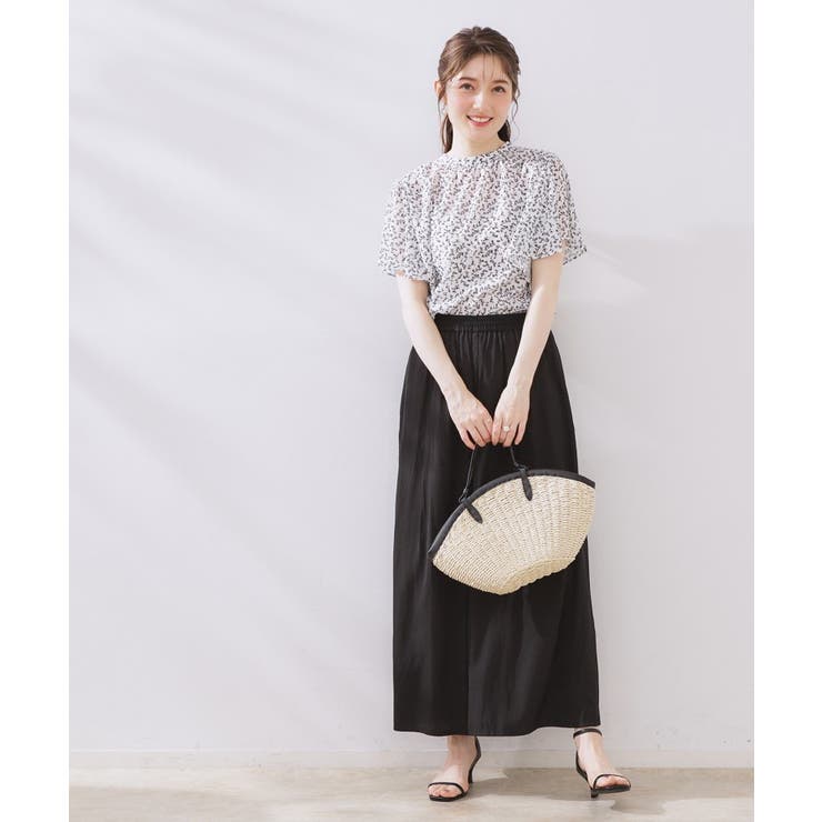 【キレイめ・通勤】前後2WAY楊柳フレアー袖ブラウス | Couture brooch | 詳細画像34 