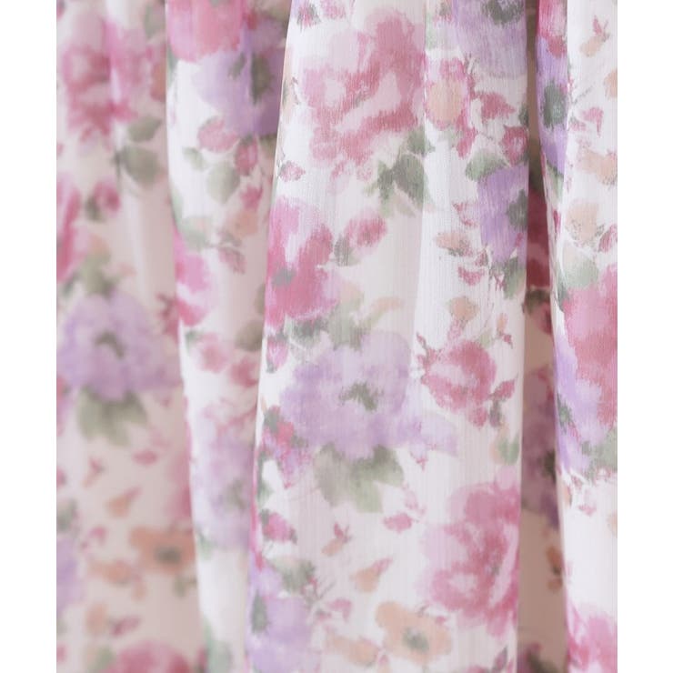 【一枚で着映える・大人可愛い】かすれプリント楊柳ワンピース | Couture brooch | 詳細画像21 