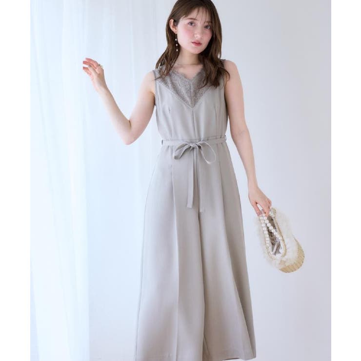 【一枚で着映える】レース切替デザインオールインワン | Couture brooch | 詳細画像25 