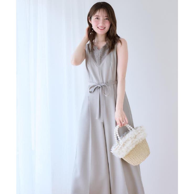 【一枚で着映える】レース切替デザインオールインワン | Couture brooch | 詳細画像24 