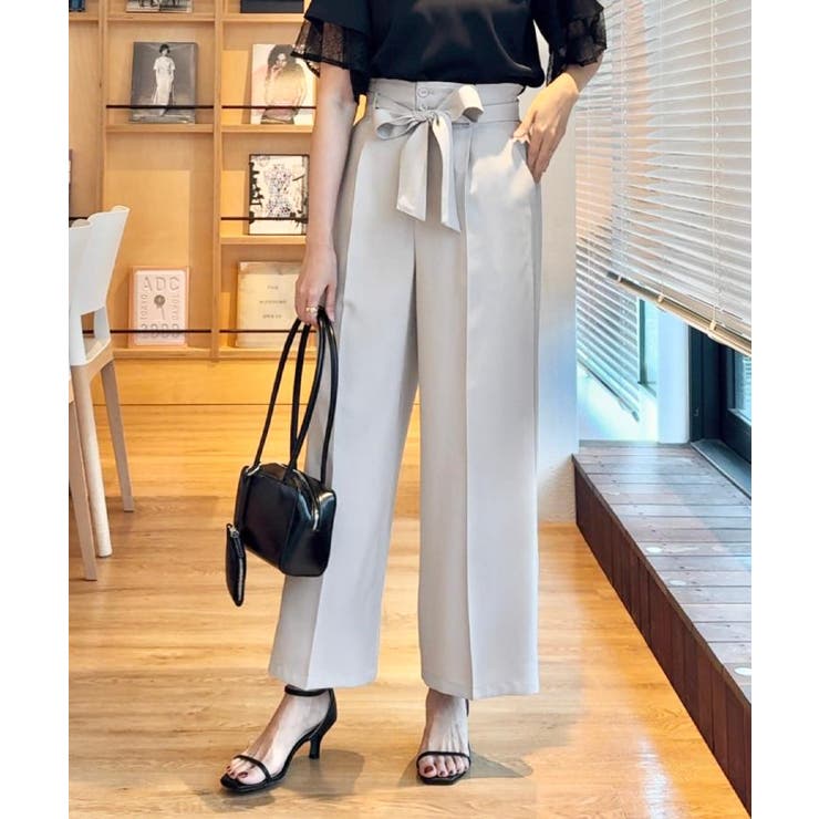 【美脚効果・通勤】リネンライク サス付きパンツ | Couture brooch | 詳細画像12 