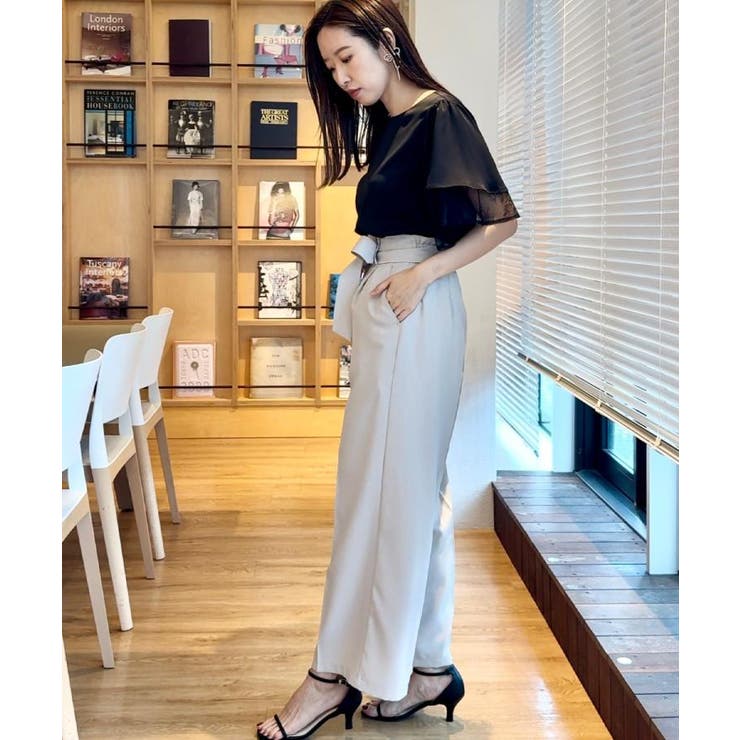 【美脚効果・通勤】リネンライク サス付きパンツ | Couture brooch | 詳細画像10 