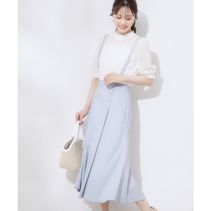 【2WAY・通勤・きれいめ】リネンライク サス付きスカート | Couture brooch | 詳細画像25 