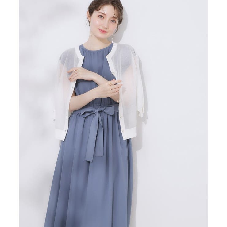 【一枚で着映える・楽ちん・ドライタッチ】フリルスリーブワンピース | Couture brooch | 詳細画像15 