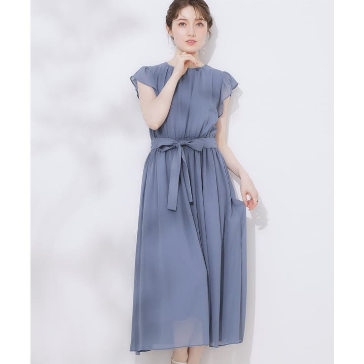 【一枚で着映える・楽ちん・ドライタッチ】フリルスリーブワンピース | Couture brooch | 詳細画像16 