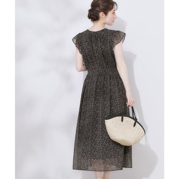 【一枚で着映える・楽ちん・ドライタッチ】フリルスリーブワンピース | Couture brooch | 詳細画像27 