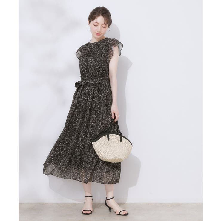 【一枚で着映える・楽ちん・ドライタッチ】フリルスリーブワンピース | Couture brooch | 詳細画像22 