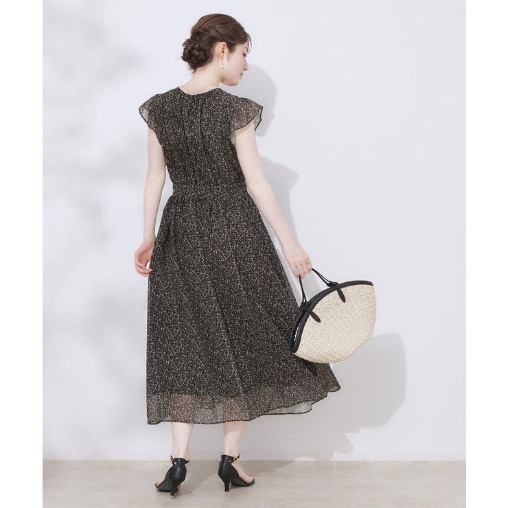 【一枚で着映える・楽ちん・ドライタッチ】フリルスリーブワンピース | Couture brooch | 詳細画像24 