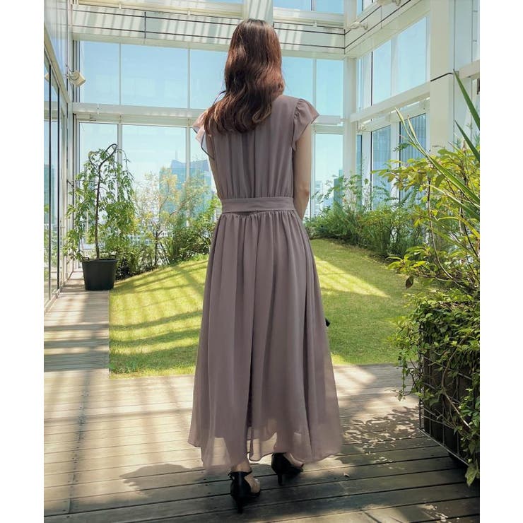 【一枚で着映える・楽ちん・ドライタッチ】フリルスリーブワンピース | Couture brooch | 詳細画像10 