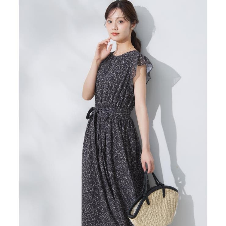 【一枚で着映える・楽ちん・ドライタッチ】フリルスリーブワンピース | Couture brooch | 詳細画像30 