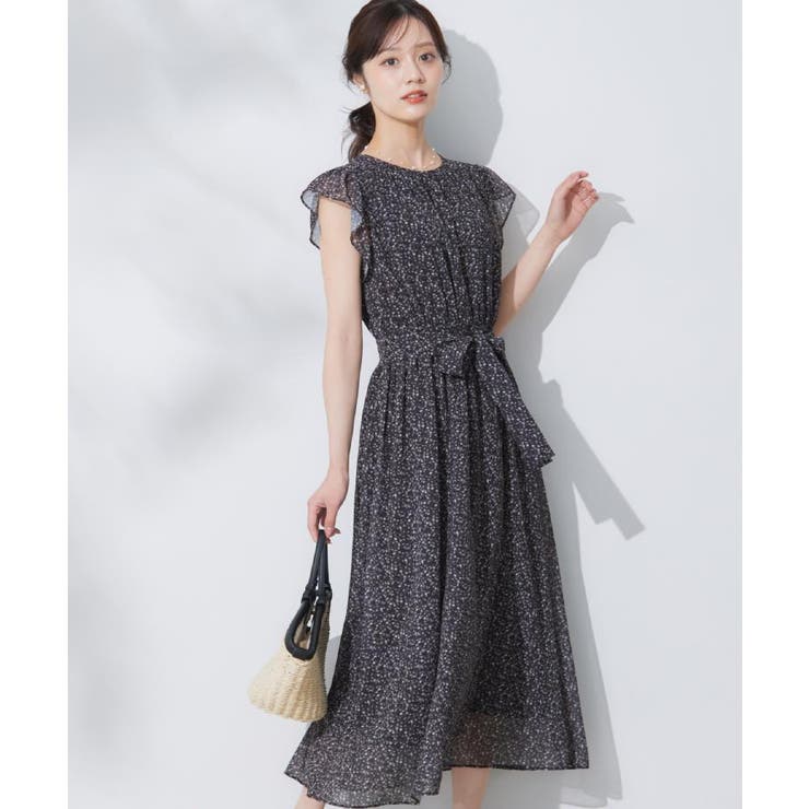 【一枚で着映える・楽ちん・ドライタッチ】フリルスリーブワンピース | Couture brooch | 詳細画像29 