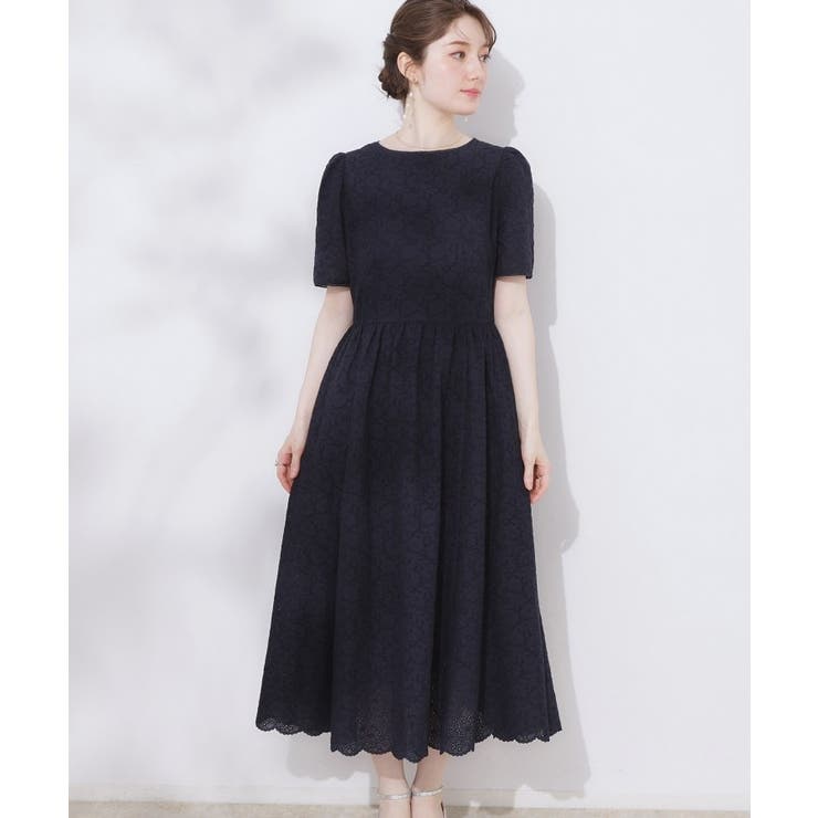 【一枚で着映える・華やか・花柄刺繍】カットワークレースワンピ | Couture brooch | 詳細画像28 