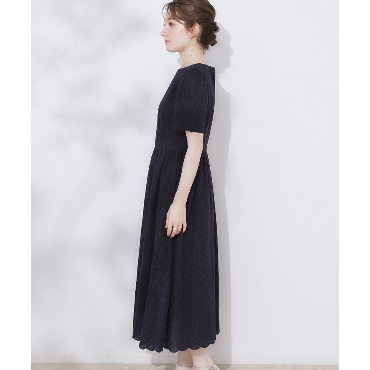 【一枚で着映える・華やか・花柄刺繍】カットワークレースワンピ | Couture brooch | 詳細画像29 