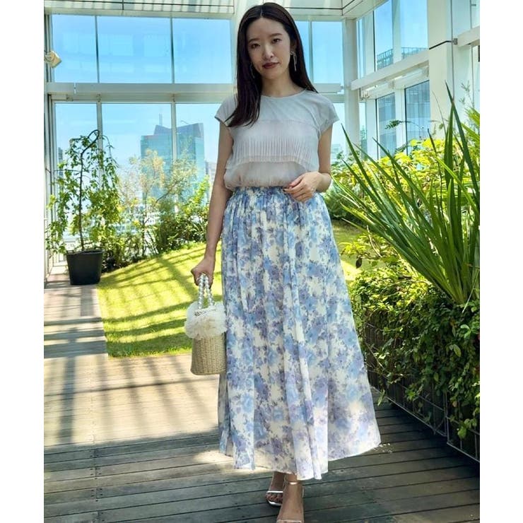 【マシンウォッシャブル・大人可愛い】チュールプリーツチュニック | Couture brooch | 詳細画像7 