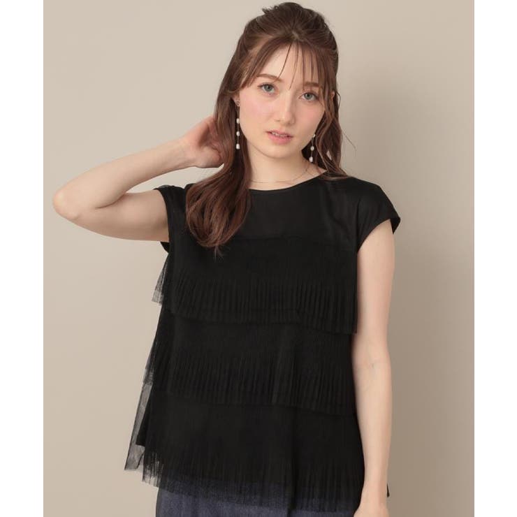 【マシンウォッシャブル・大人可愛い】チュールプリーツチュニック | Couture brooch | 詳細画像19 