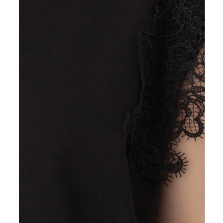 【マシンウォッシャブル・UVケア・接触冷感】フレンチ肩レースカットソー | Couture brooch | 詳細画像35 