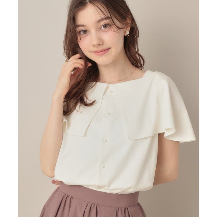 【マシンウォッシャブル・UVケア・接触冷感】2WAYケープデザインカットソー | Couture brooch | 詳細画像7 