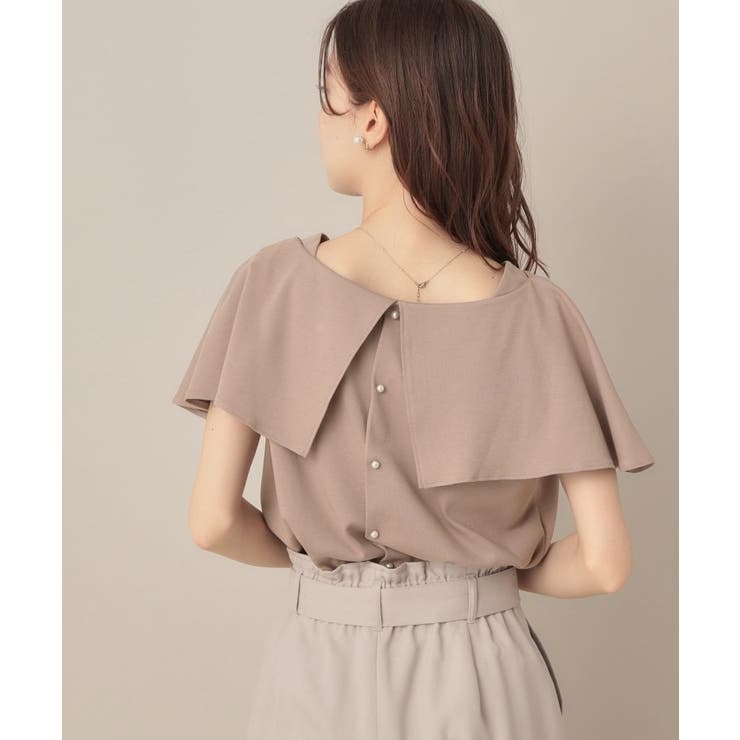 【マシンウォッシャブル・UVケア・接触冷感】2WAYケープデザインカットソー | Couture brooch | 詳細画像33 