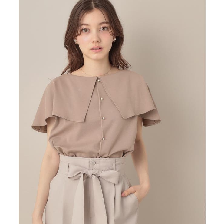 【マシンウォッシャブル・UVケア・接触冷感】2WAYケープデザインカットソー | Couture brooch | 詳細画像35 