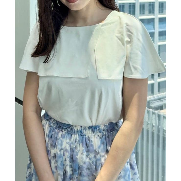 【マシンウォッシャブル・UVケア・接触冷感】2WAYケープデザインカットソー | Couture brooch | 詳細画像12 