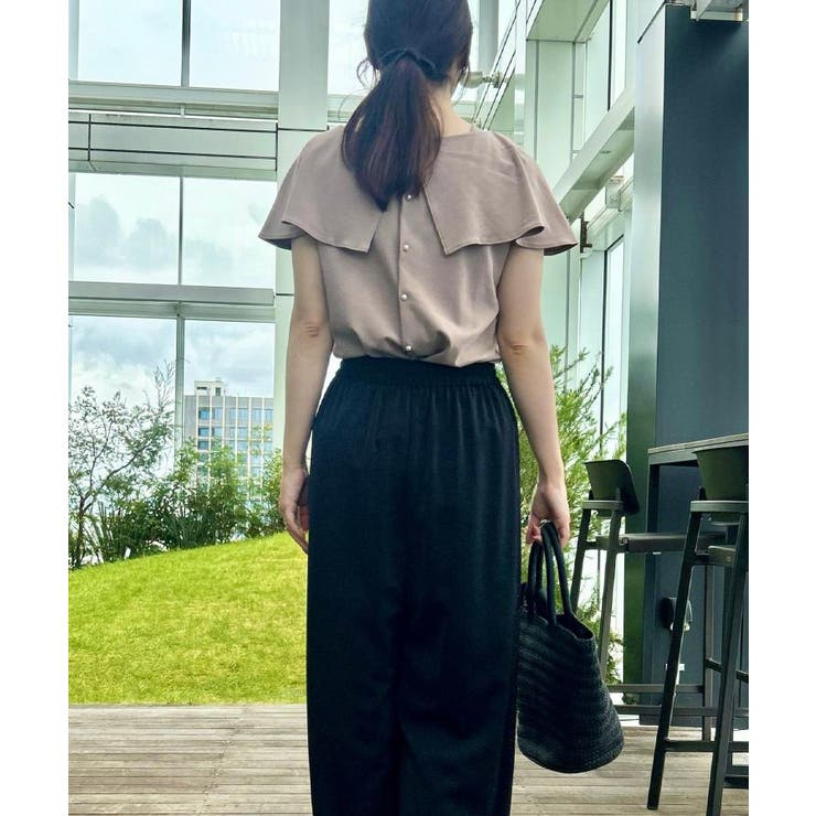 【マシンウォッシャブル・UVケア・接触冷感】2WAYケープデザインカットソー | Couture brooch | 詳細画像39 