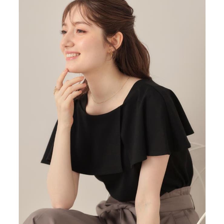 【マシンウォッシャブル・UVケア・接触冷感】2WAYケープデザインカットソー | Couture brooch | 詳細画像22 