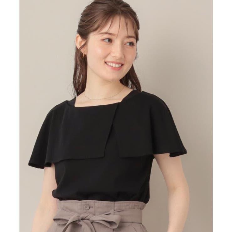 【マシンウォッシャブル・UVケア・接触冷感】2WAYケープデザインカットソー | Couture brooch | 詳細画像21 