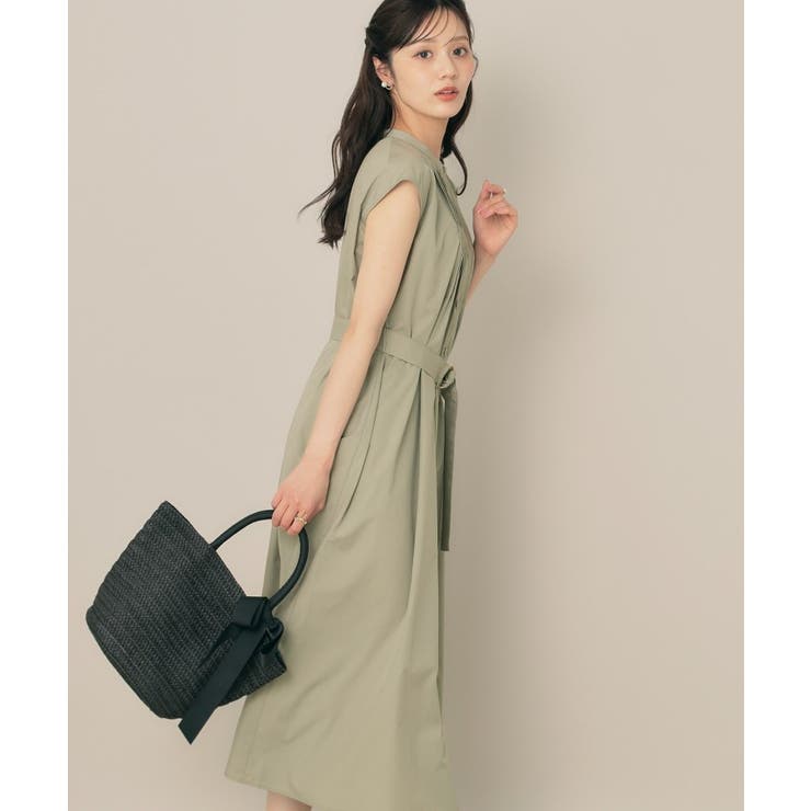 【Aライン・細見え】フロントタックシャツワンピース | Couture brooch | 詳細画像23 