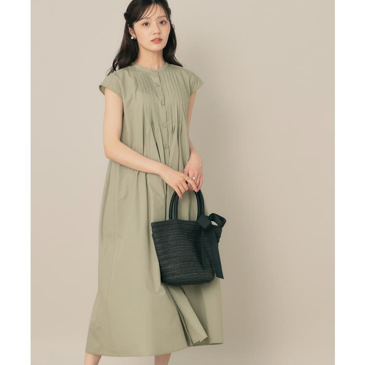 【Aライン・細見え】フロントタックシャツワンピース | Couture brooch | 詳細画像25 