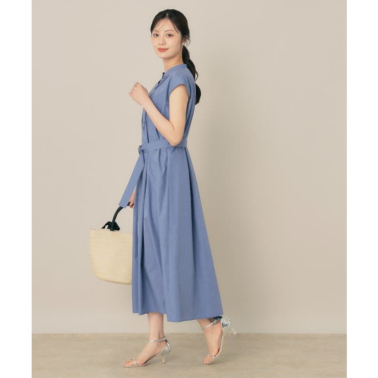 【Aライン・細見え】フロントタックシャツワンピース | Couture brooch | 詳細画像35 