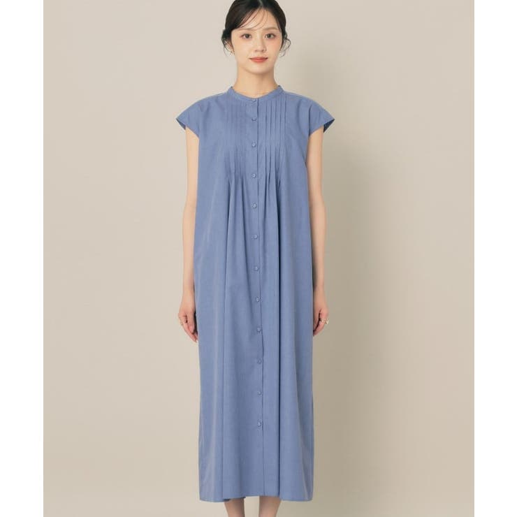 【Aライン・細見え】フロントタックシャツワンピース | Couture brooch | 詳細画像52 